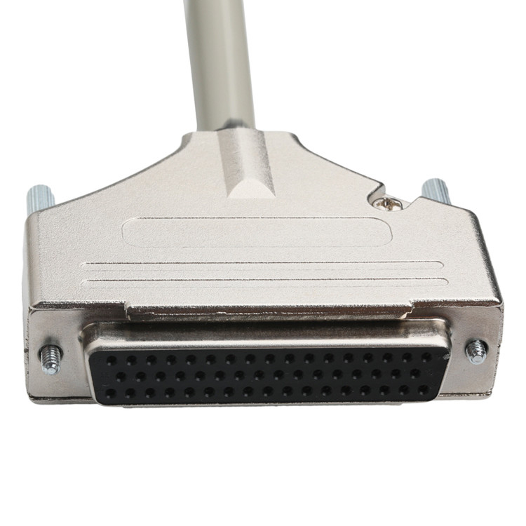 Hd D Sub Db50 Cassa di lega di zinco nichellata a D-Sub Mdr Plug Od 90mm
