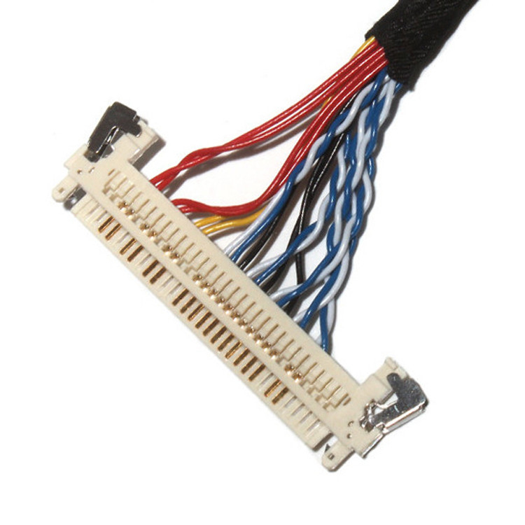Personalizzare lunghezza 2,0 mm Pitch Lvds Cable Assembly 30 Pin IPEX DF11-24DS-2C A FI-X3OHL OEM/ODM