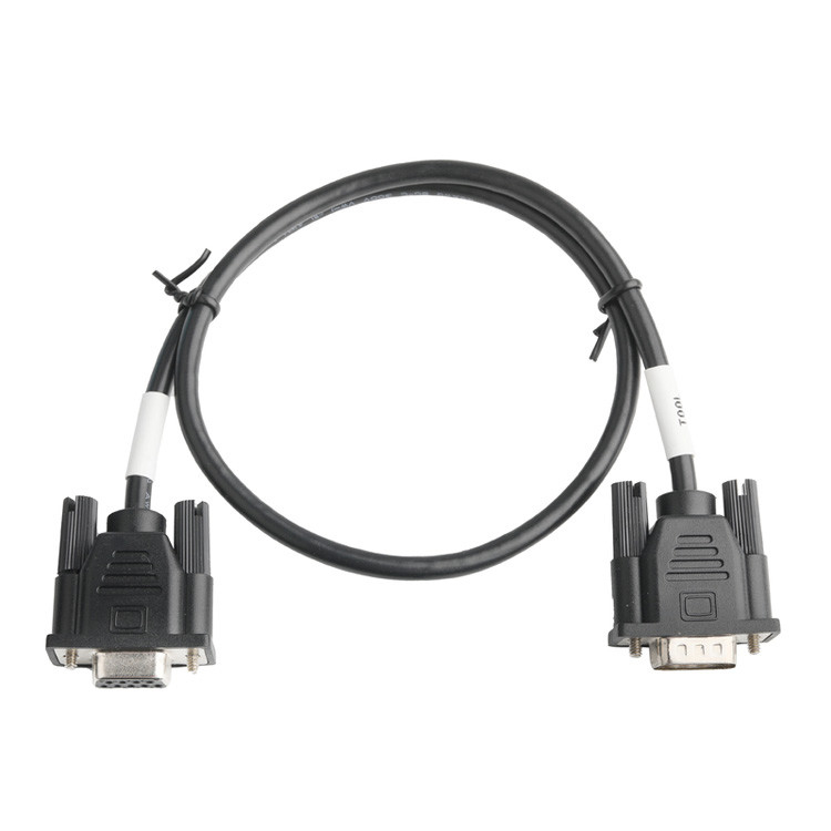 D-SUB-9Pin connettore maschio con tipo di saldatura, nucleo di gomma bianca e guscio placcato al nichel per D-SUB-9Pin connettore femminile