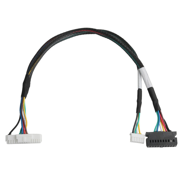 Cavo LVDS OEM/ODM da LHE PHSD 30P Pitch 2.0mm a A2545 20P Pitch 2.54mm, filo UL1007 24AWG, colore per pin-out