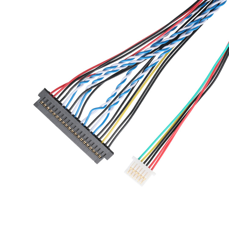 JAE FI-X30HL 30P 1,0 mm di passo al gruppo di cavi LVDS JAE FI-S20S 20P e SHLP-6P OEM / ODM