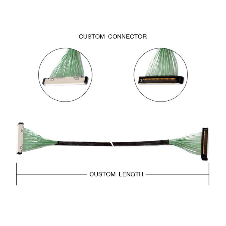 50 Pin 20380-R30T-06 connettore LVDS EDP Microcavo Coassiale 50P