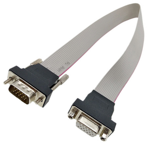 Maschio di VGA HDB15 al connettore femminile dell'esposizione dei lvds del connettore del cavo a nastro 15pin