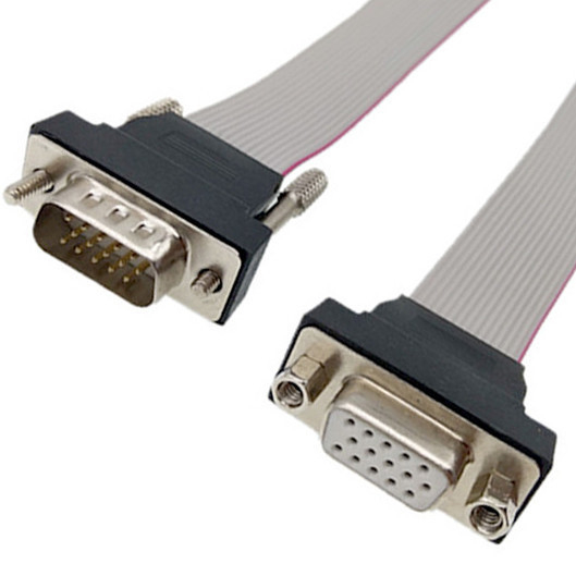 Maschio di VGA HDB15 al connettore femminile dell'esposizione dei lvds del connettore del cavo a nastro 15pin