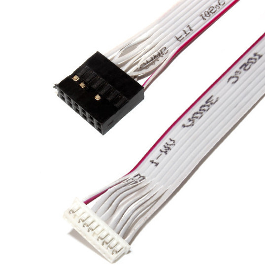 IDC 12 PIN Flat Flexible Ribbon Cable DF19 TO JST RF per il cavo di alimentazione PCBA