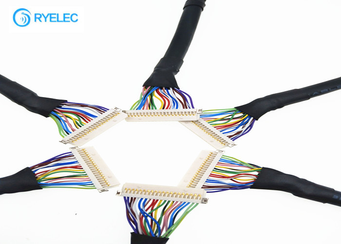 Assemblaggio cavi del connettore LVDS di  DF19, 20 estensione Cablefor di Pin LVDS per il computer portatile