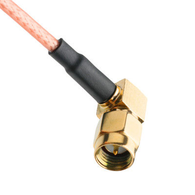 RoHS RF Coaxial Connectors RG316 Cable RA SMA Plug Right Angle Plug Cable Connector