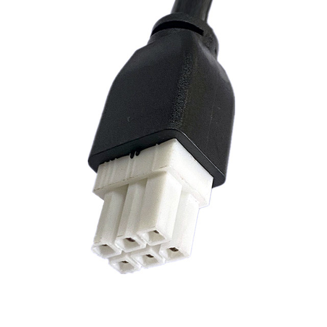 Cable di giubbotto di passo personalizzato 2 3 4 5 6 Pin Molex 5557 6pin 4.2 mm Cable di giubbotto di passo UL2464 20AWG*6C OD6.4mm NERO