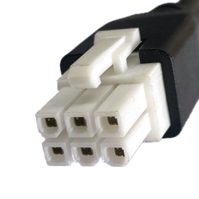 Cable di giubbotto di passo personalizzato 2 3 4 5 6 Pin Molex 5557 6pin 4.2 mm Cable di giubbotto di passo UL2464 20AWG*6C OD6.4mm NERO