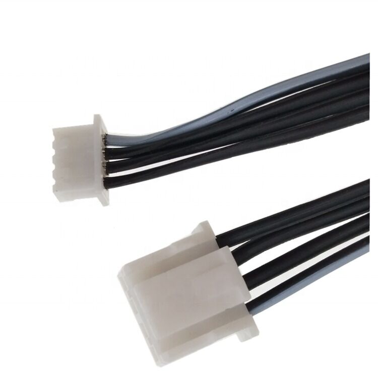 Arnesi di filo personalizzati con cavo di connettore JST da 2.0 pitch e cavo a nastro piatto 4Pin 24AWG di lunghezza 300 mm