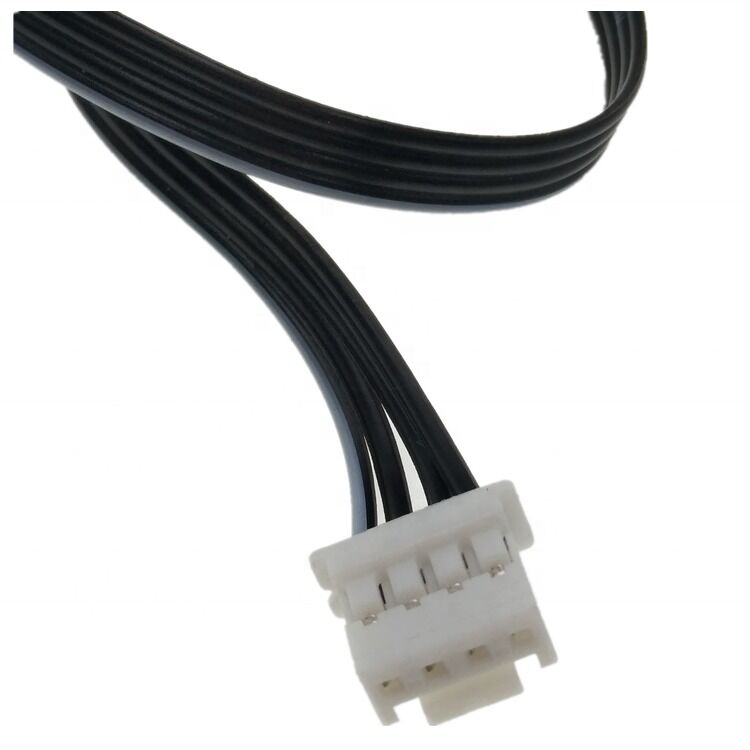 Arnesi di filo personalizzati con cavo di connettore JST da 2.0 pitch e cavo a nastro piatto 4Pin 24AWG di lunghezza 300 mm