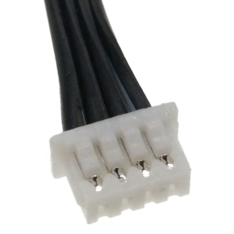 Arnesi di filo personalizzati con cavo di connettore JST da 2.0 pitch e cavo a nastro piatto 4Pin 24AWG di lunghezza 300 mm