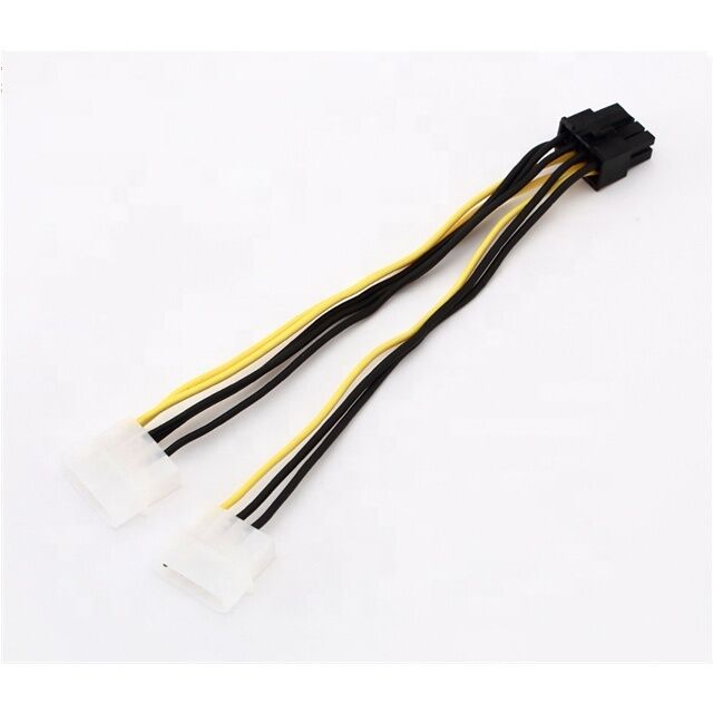 18AWG PVC PCI-E Power Cable 8 Pin Maschio a doppio 8Pin ((6+2) Maschio GPU Power Splitter con opzioni di lunghezza personalizzate