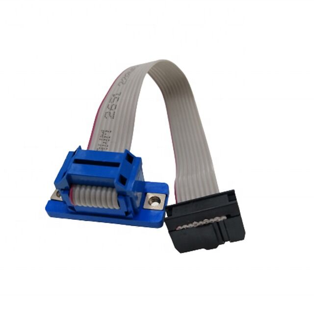 D-SUB DB9 to IDC Flat Ribbon Cable Assembly with Gold-plated Connector and 2.54MM Pitch for Customizable Length Applications