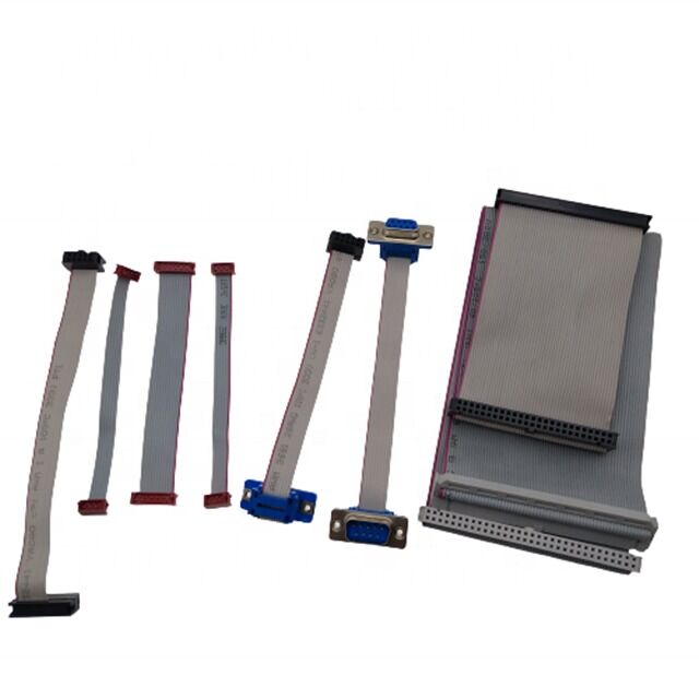 D-SUB DB9 to IDC Flat Ribbon Cable Assembly with Gold-plated Connector and 2.54MM Pitch for Customizable Length Applications