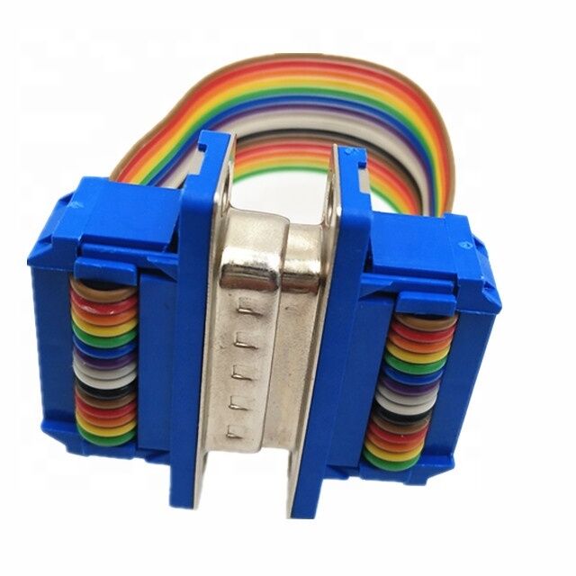 Assemblaggio cavo piatto con connettore D-Sub 15 pin placcato oro RS232 OEM ODM con lunghezza personalizzabile