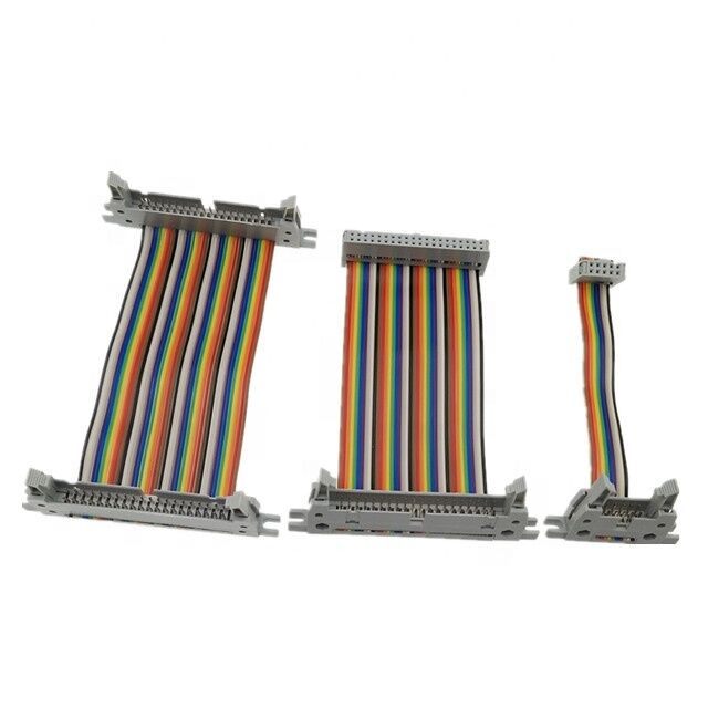 Cavo piatto flessibile IDC con connettore placcato oro da 30 AWG con passo da 1,27 mm per elettronica