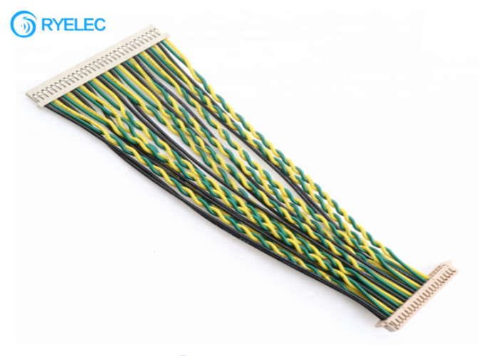 30 assemblaggio cavi DF14-30S-1.25C di Pin LVDS al telaio del connettore dell'affissione a cristalli liquidi di  DF13-40P con UL1061