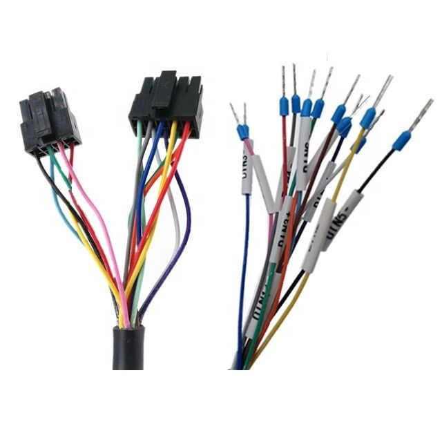 Custom 8Pin 12P Molex 3.0 Pitch Wire Harness with 300V 2464 24AWG PVC Cable and Customized Length