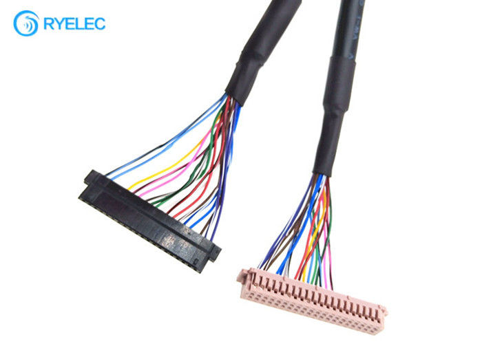 ODM 40PIN  DF13-40DS-1.25C dell'OEM a 20PIN JAE Fi-S20S con il cavo di Lvds del rivestimento per Digital