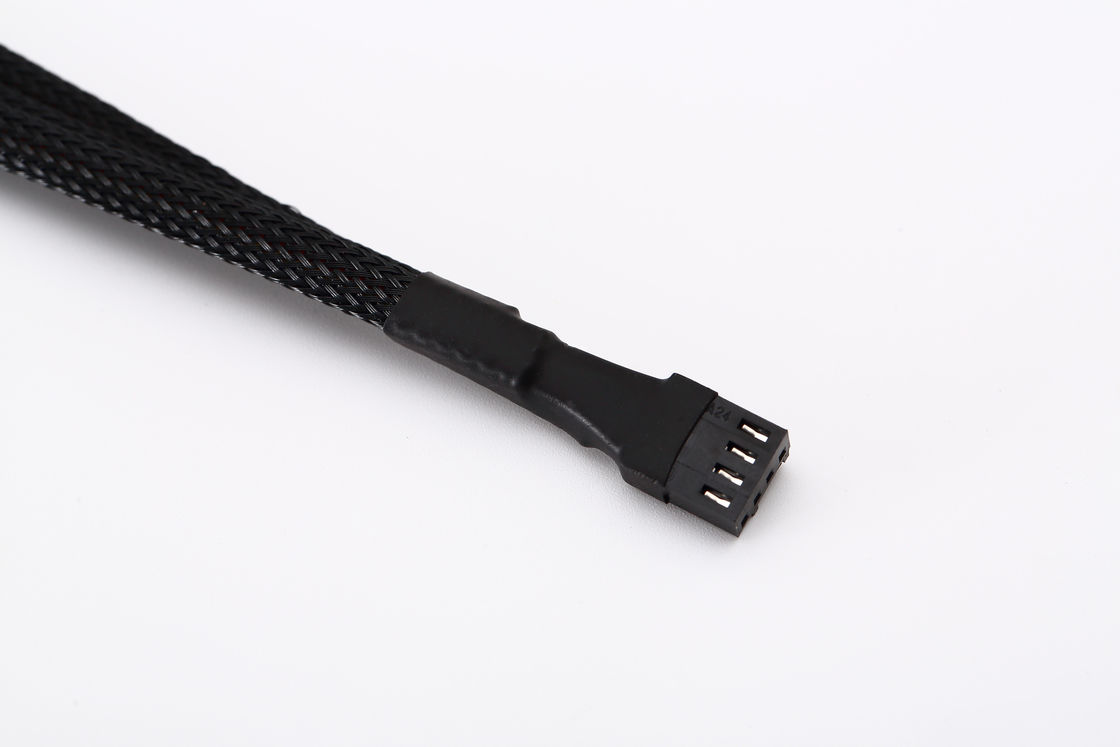 1 a 3 Way Splitter Sleeve 4 Pin Pwm Connector Computer Fan Extension Cable 4p One Point Three