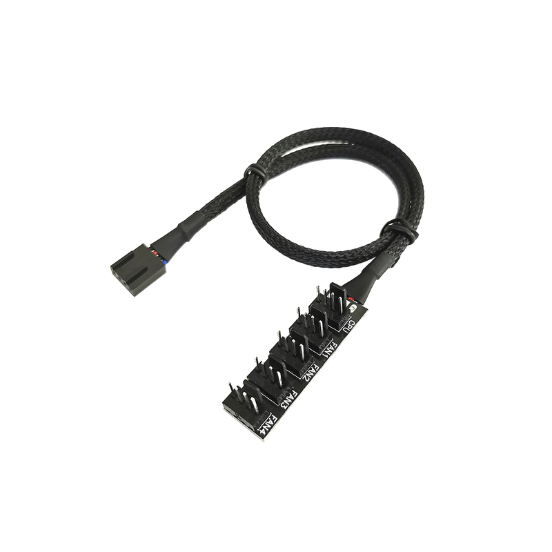 Cavo maschio della femmina di 4 Pin 1 - del fan del CPU di caso ospite di 5 telai del computer