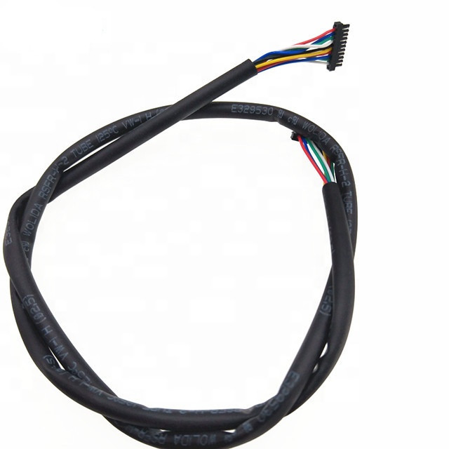 Cavo su ordinazione del PVC di Pin DF52-10P-0.8C  del passo 10 del cablaggio 0.8mm dell'AWG Ul1571 32