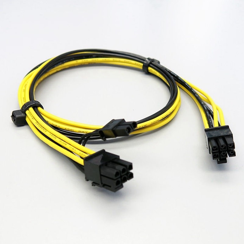 MASCHIO di 16AWG 6PIN al cavo elettrico del PCI E del MASCHIO 8PIN per la carta grafica